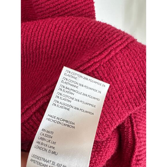 Free People Ottoman Ribbed Mock Neck Slouchy Tunic Sweater – Small - Picture 6 of 9